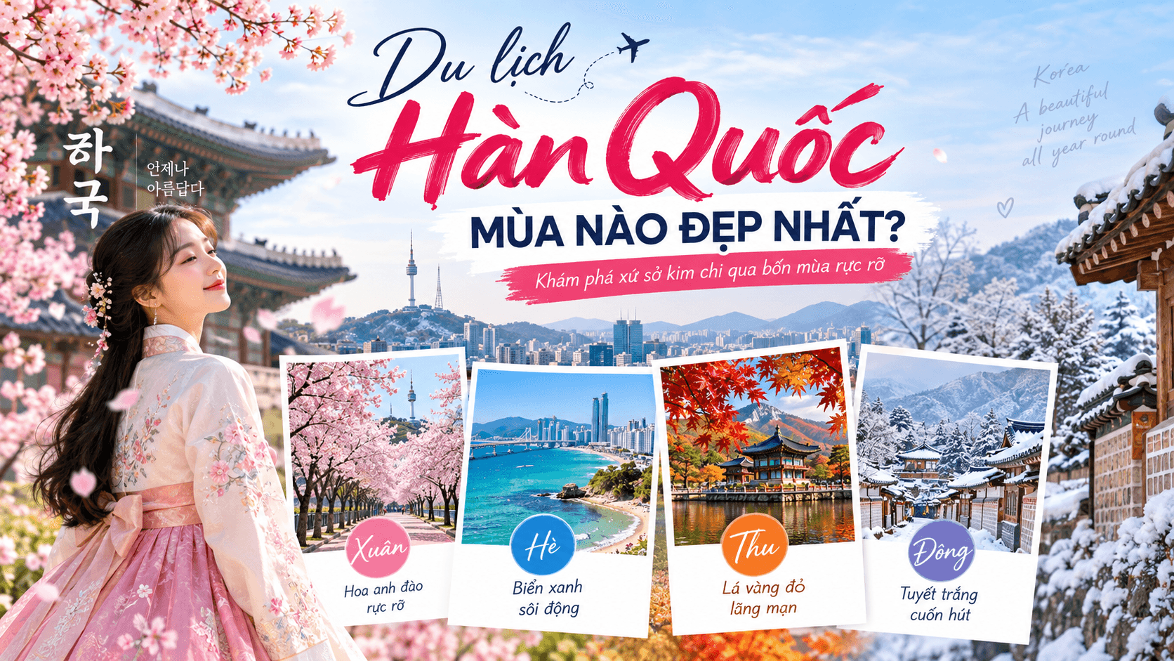 Du Lịch Hàn Quốc Mùa Nào Đẹp Nhất | Thời Điểm Lý Tưởng Khám Phá Xứ Sở Kim Chi