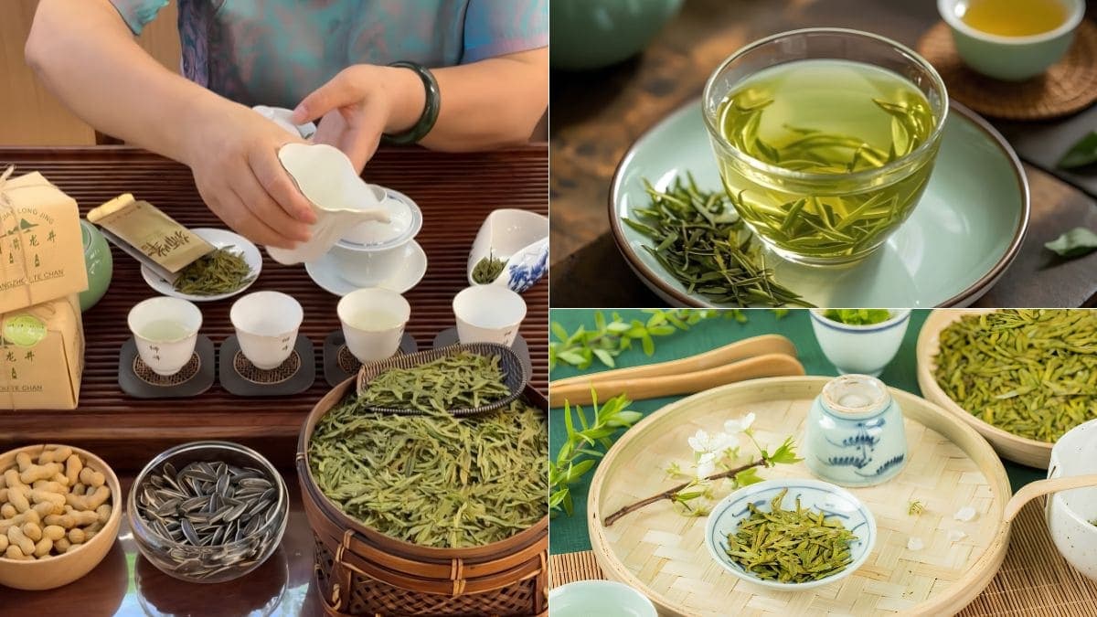 Thưởng thức trà Long Tĩnh