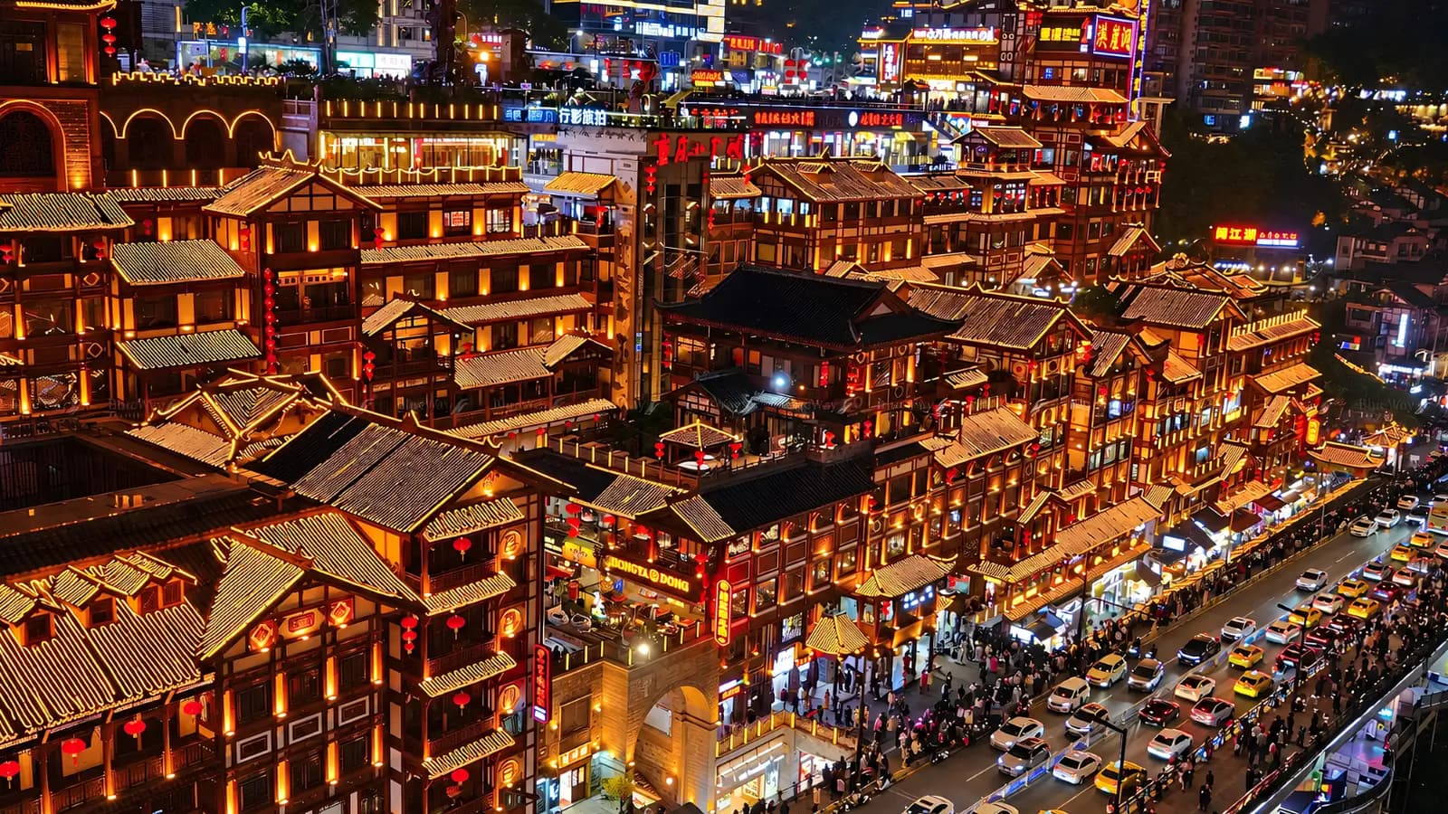 Tour Trung Quốc - Trùng Khánh 4 ngày 4 đêm: Trải nghiệm ngồi Tàu Điện Ga Lý Tử Bá - Cổ Trấn Từ Khí Khẩu - Hồng Nhai Động - Sở Thú Trùng Khánh